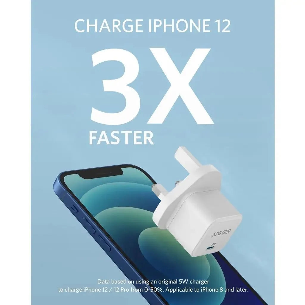 Anker PowerPort III USB-C Wall Charger: Fast 20W Power Delivery for iPhone