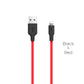 Hoco X21 Silicone iPhone Lightning Charging Cable 1 Metre