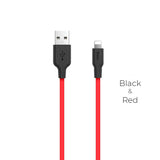 Hoco X21 Silicone iPhone Lightning Charging Cable 1 Metre